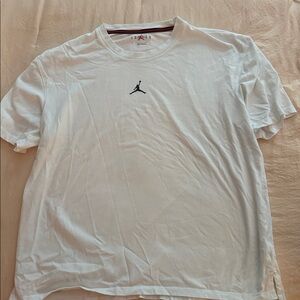 Jordan White Tee with Black Logo